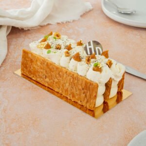 Millefeuille caramel beurre salé entremet