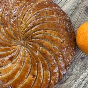 Galette frangipane et confit maison de clémentine de Corse